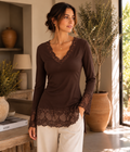 Top dentelle Choco